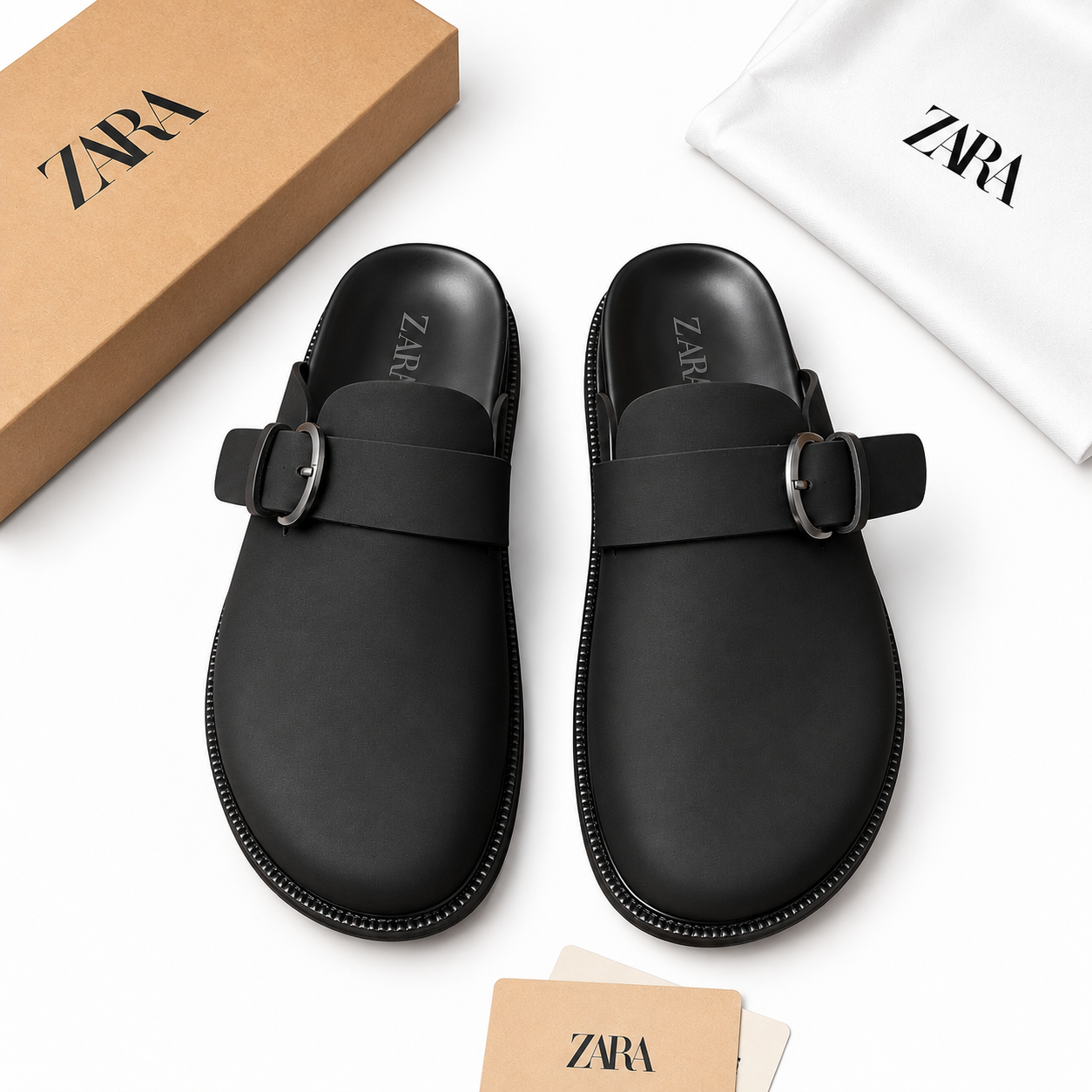 Babouche zara noir
