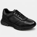 Sneaker Noir croco cuir semelle noire
