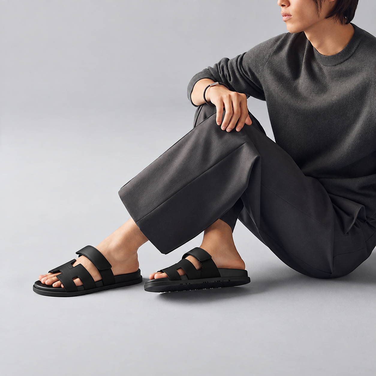 Sandales Hermes chype (noir)