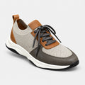 Sneaker Duo gris & camel
