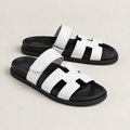 Sandales Hermes chype (blanc/noir)
