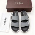 Sandale cuir gris