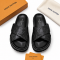 Sandales LV Monogram Cross - Noir