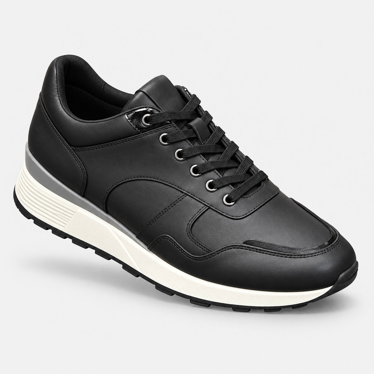 Sneaker zegna cuir noir