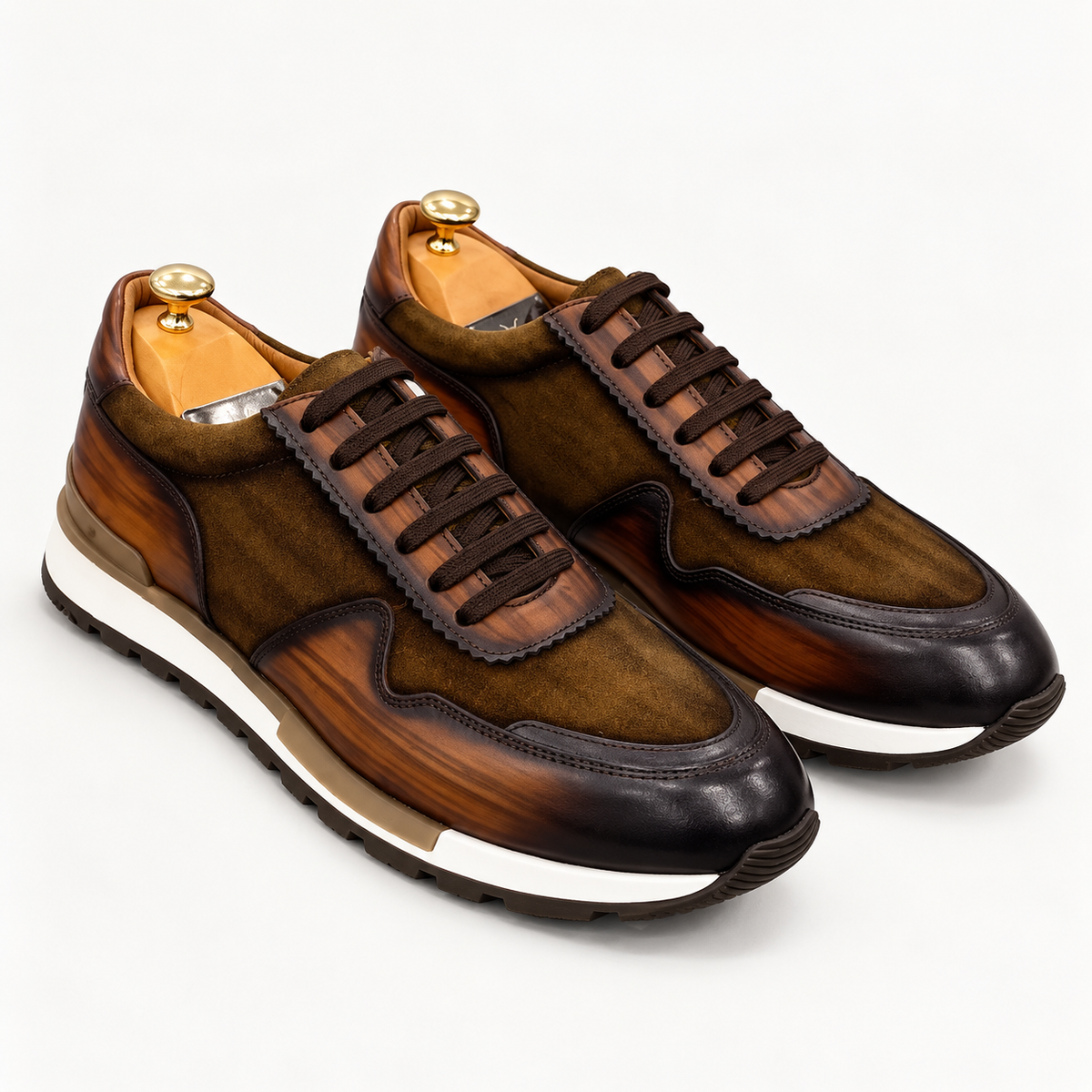 Sneaker prestige cuir marron