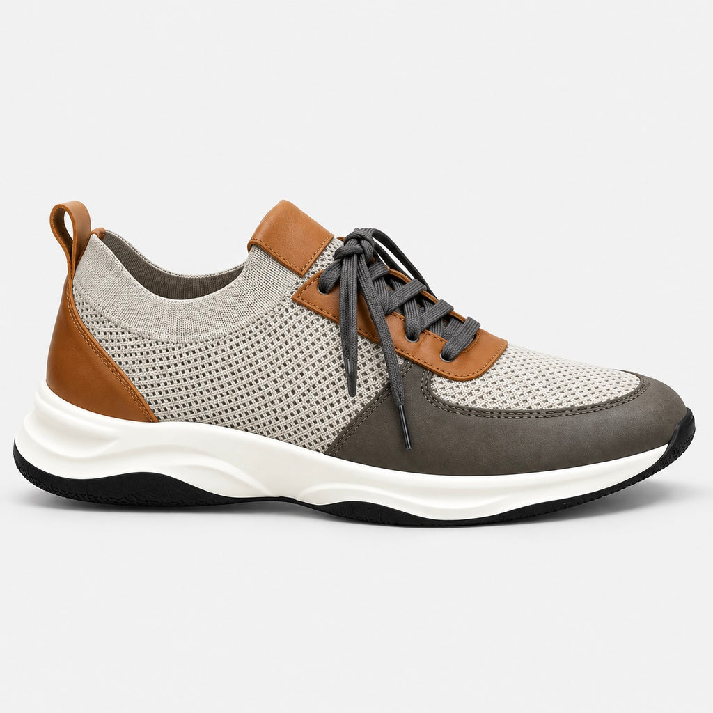 Sneaker Duo gris & camel