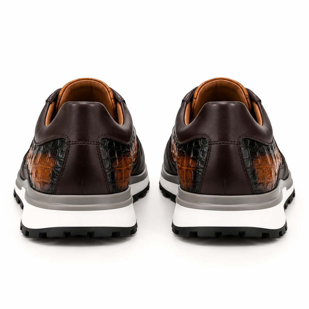 Sneaker hansberg marron croco