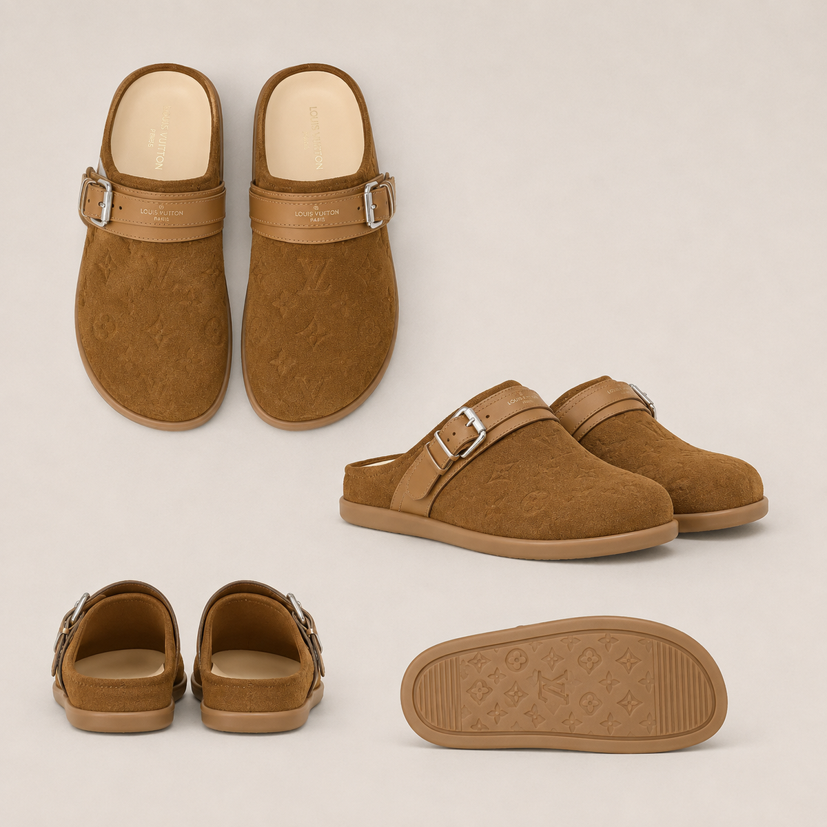 Babouche LV marron