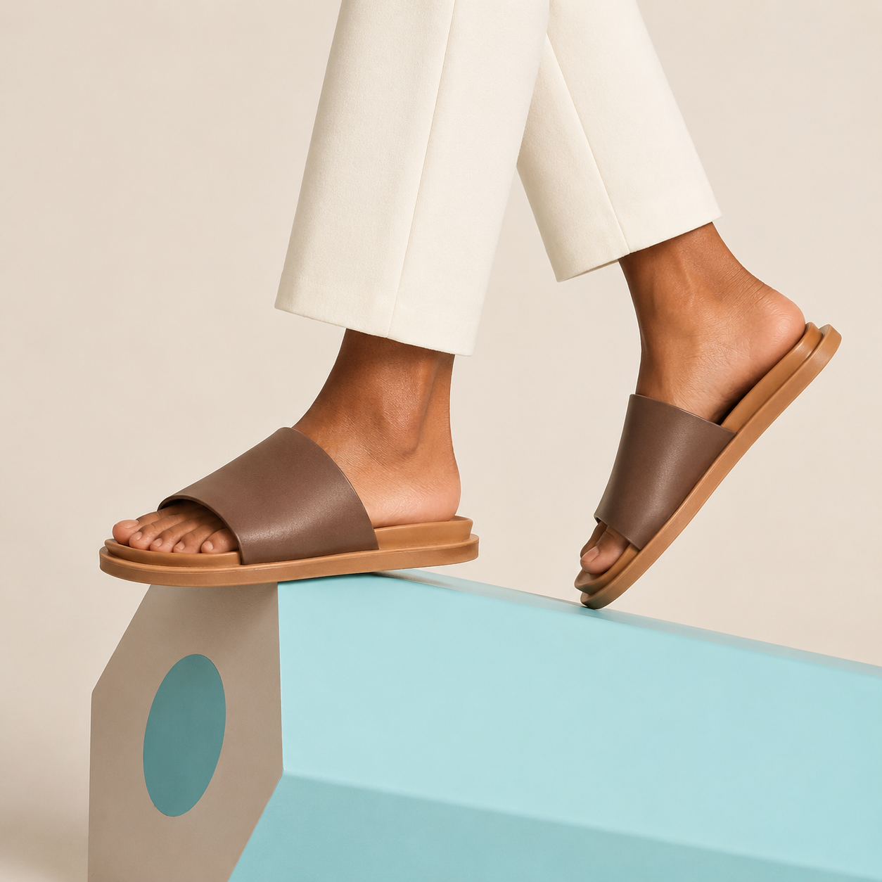 Claquette Zara marron