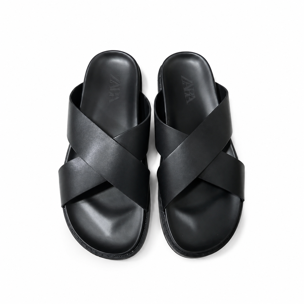 Mules à Brides Croisées (Noir)