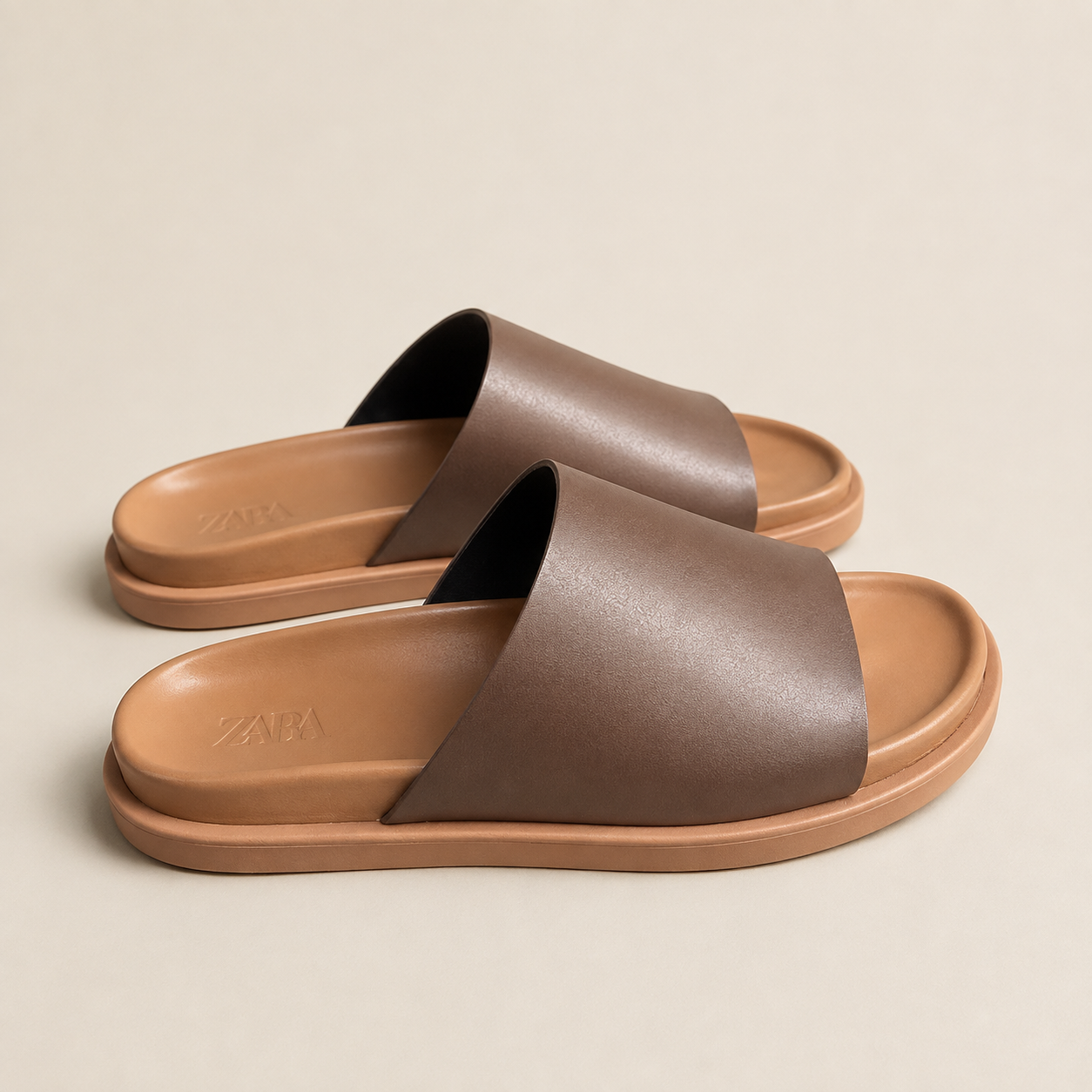 Claquette Zara marron