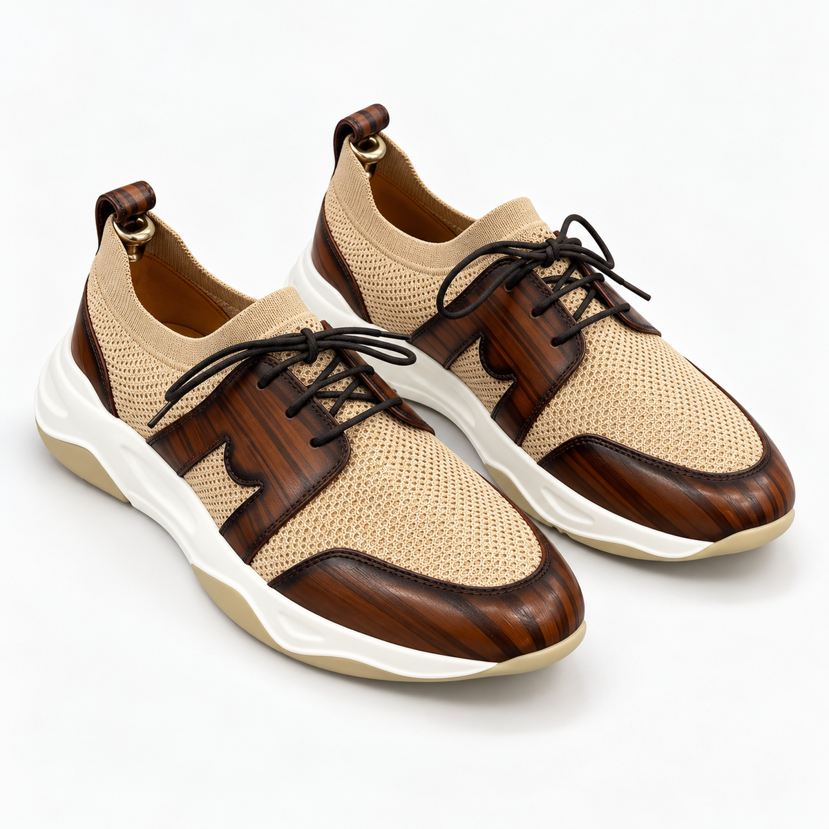 Sneaker hansberg en maille vert