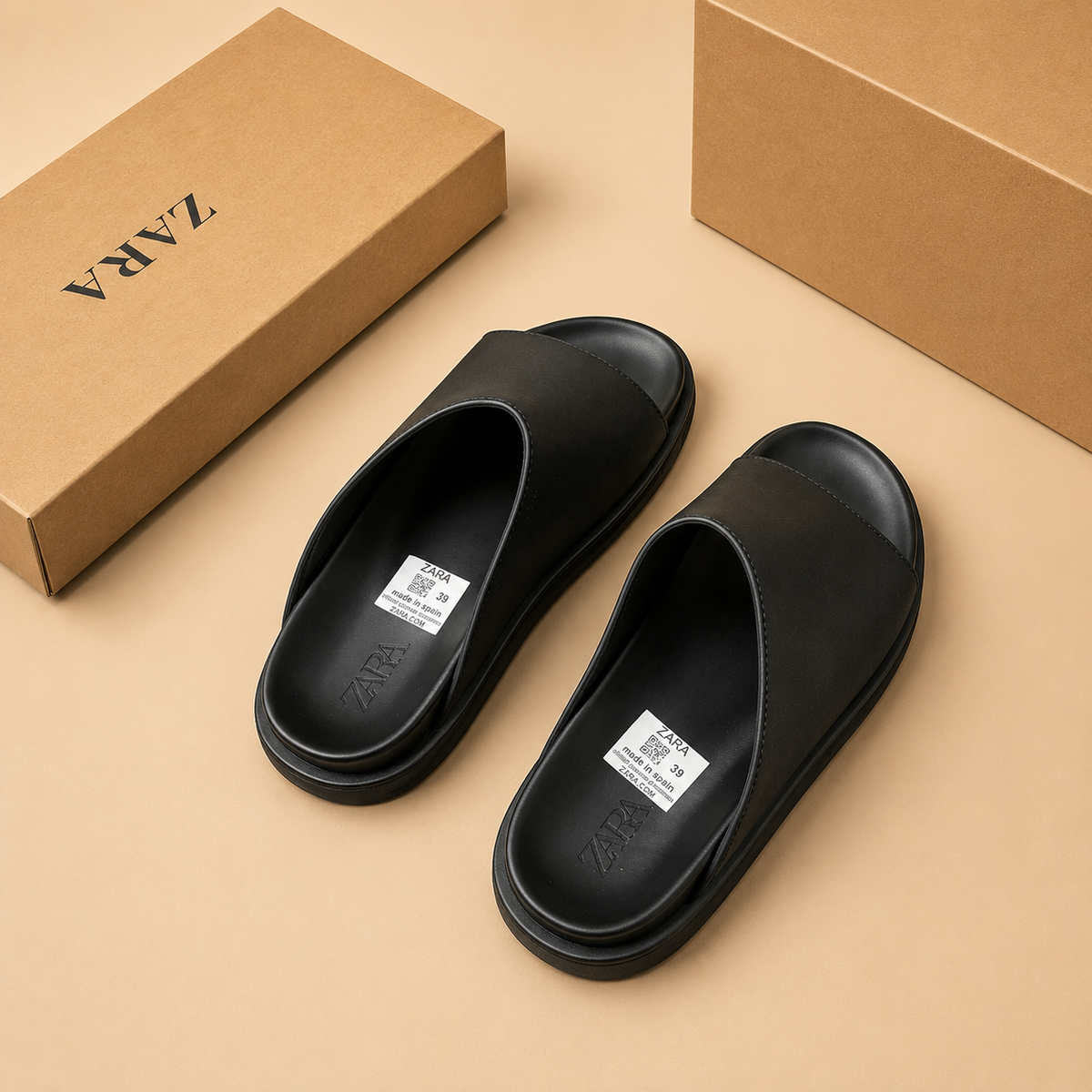 Claquette zara noir