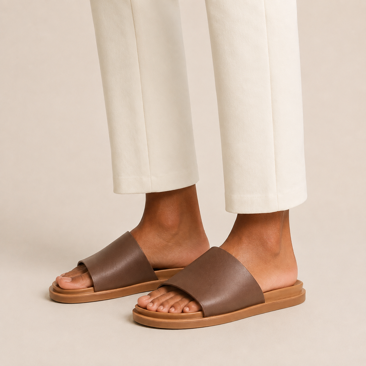 Claquette Zara marron
