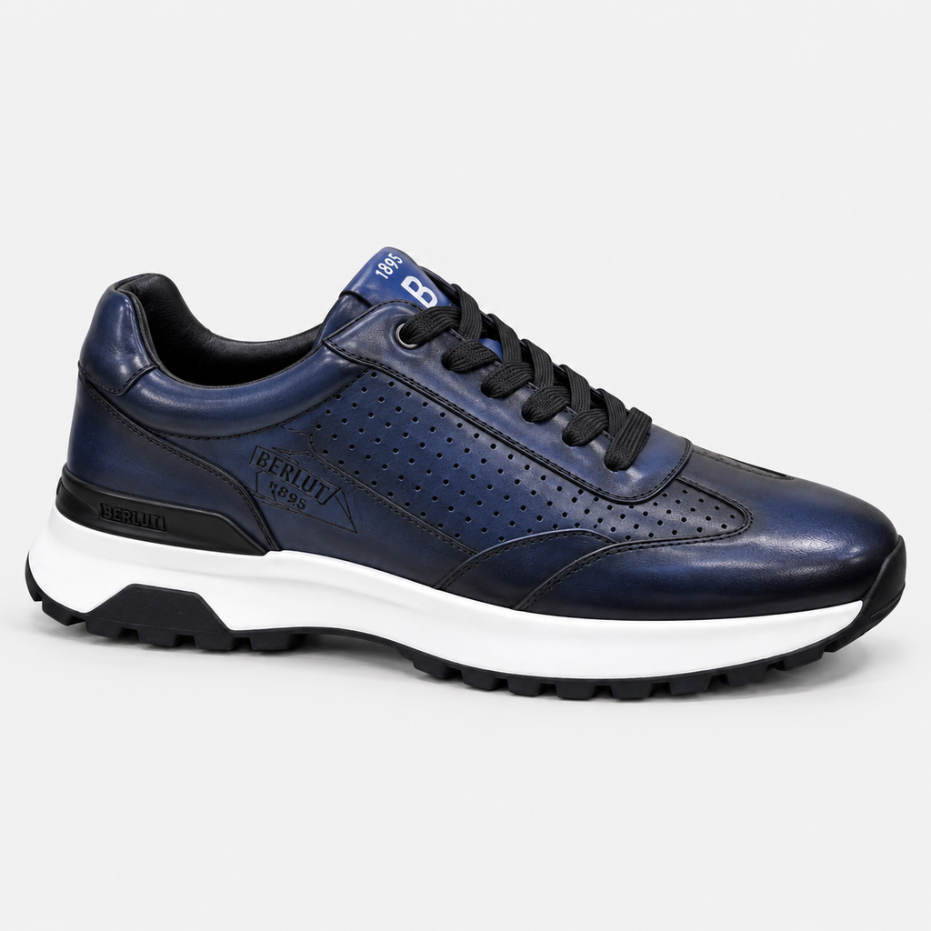 Sneaker Bleu perforé