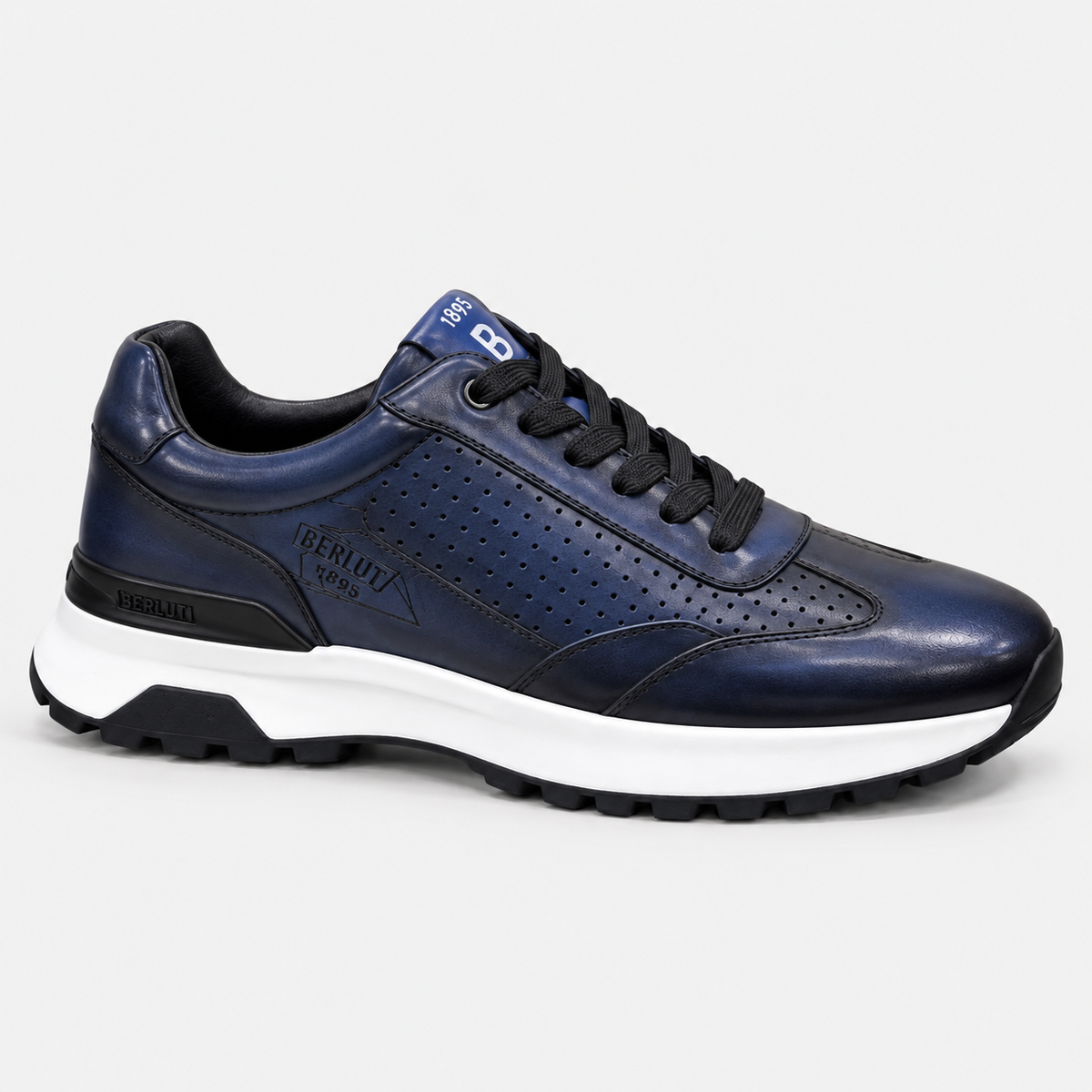 Sneaker Bleu perforé
