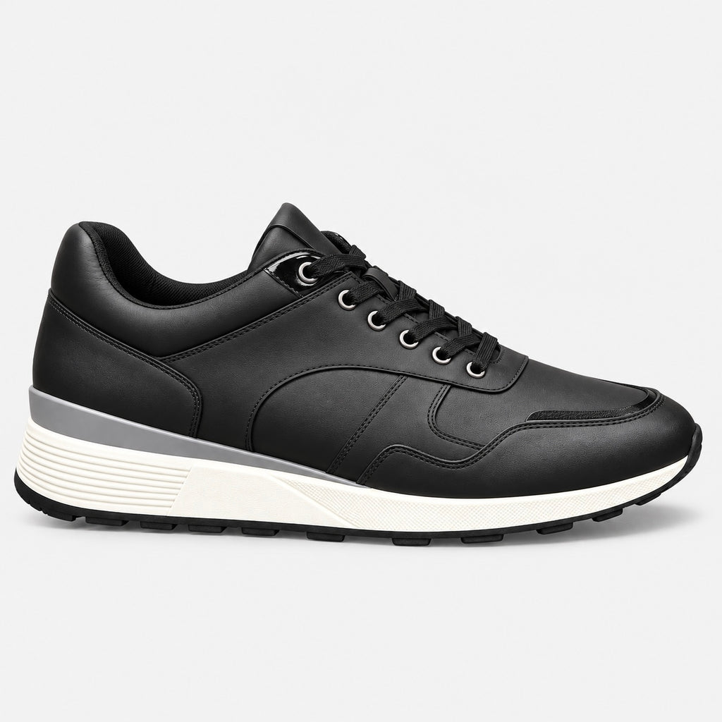 Sneaker zegna cuir noir