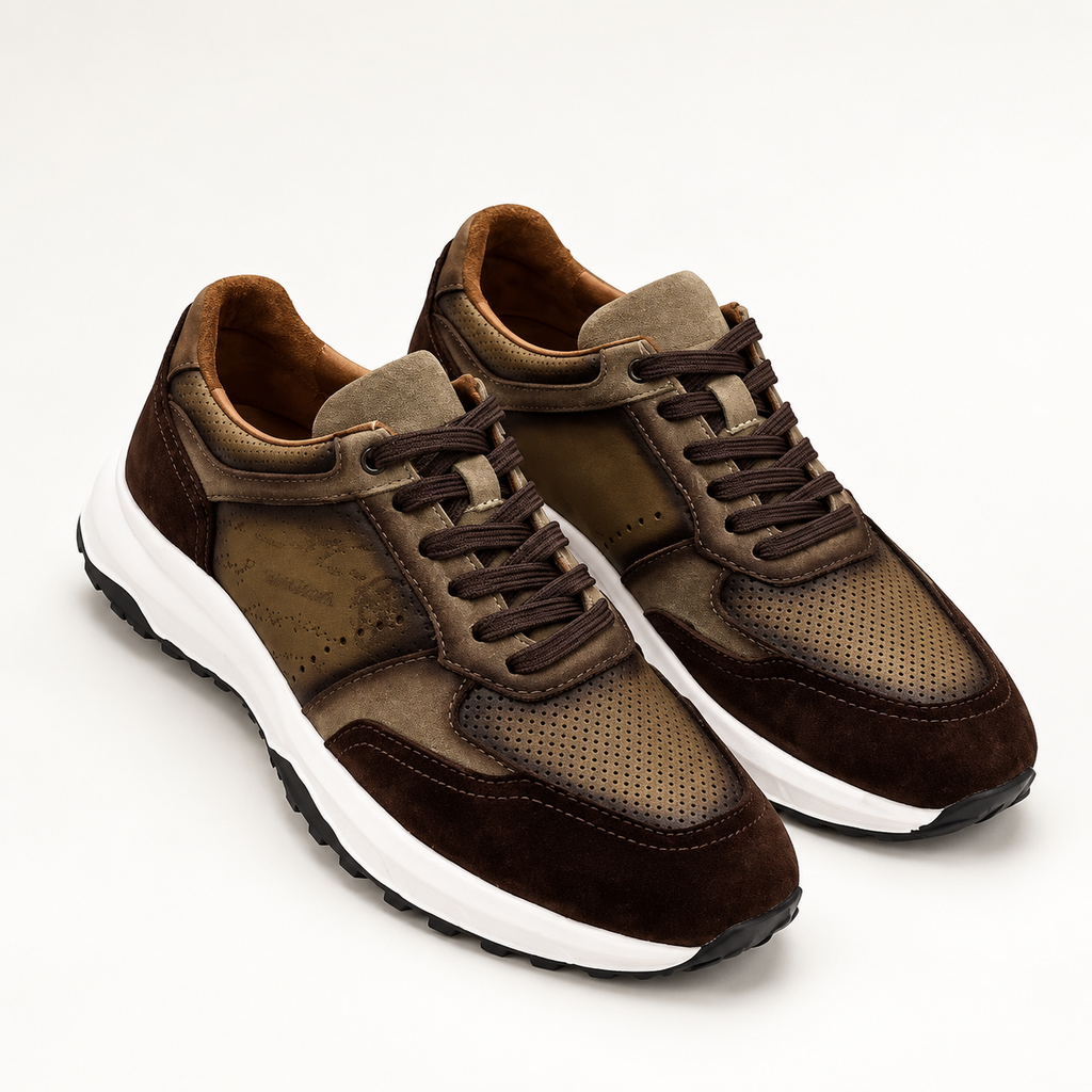 Sneaker Hansberg daim marron