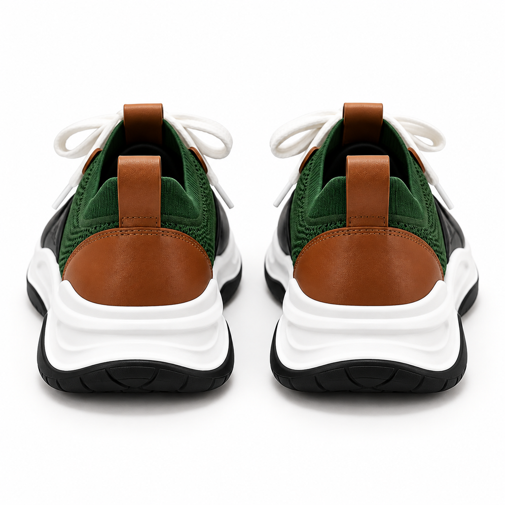 Sneaker Hansberg en maille vert