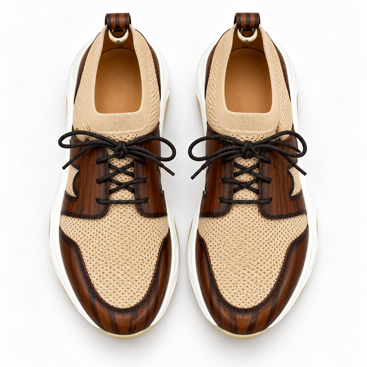 Sneaker hansberg en maille vert