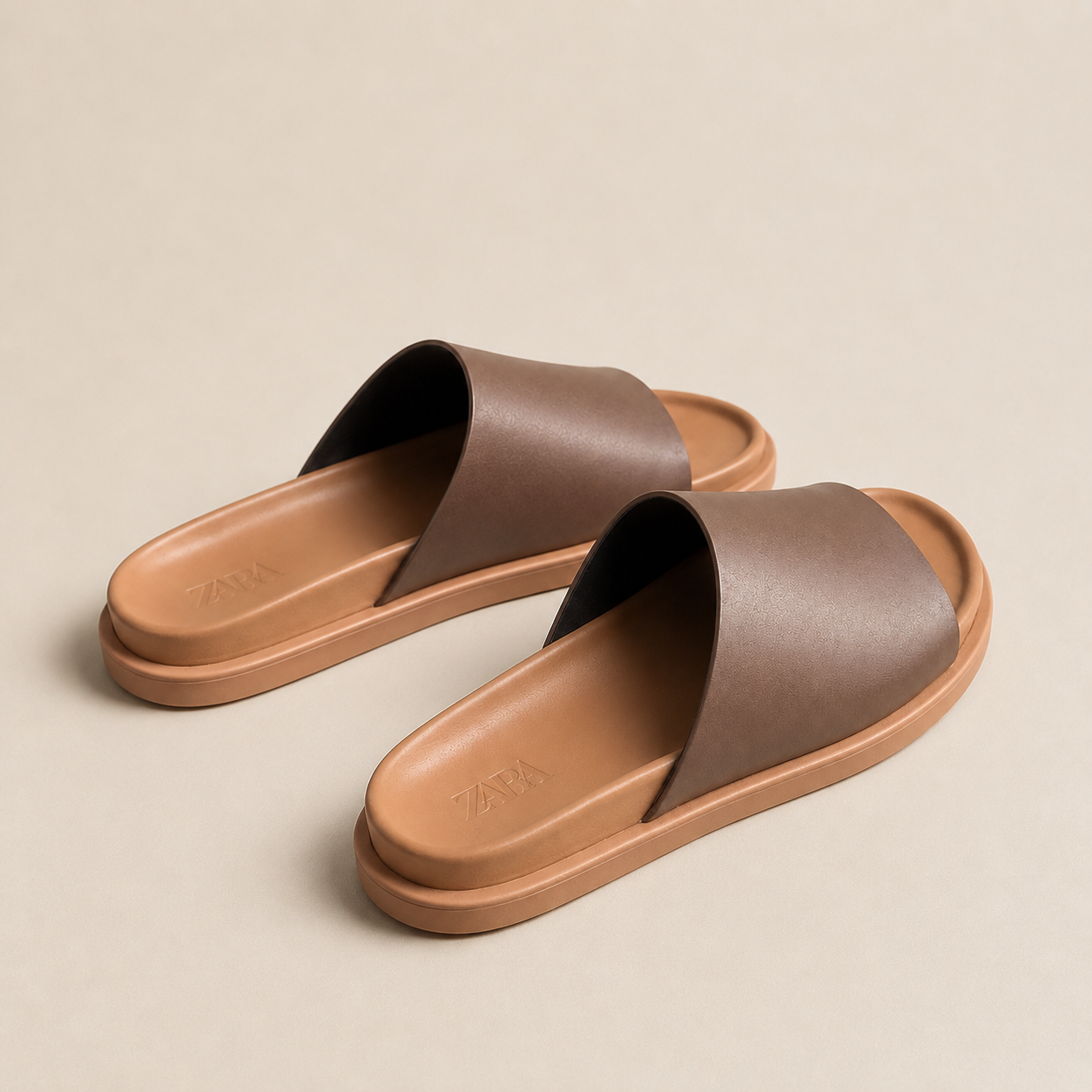 Claquette Zara marron