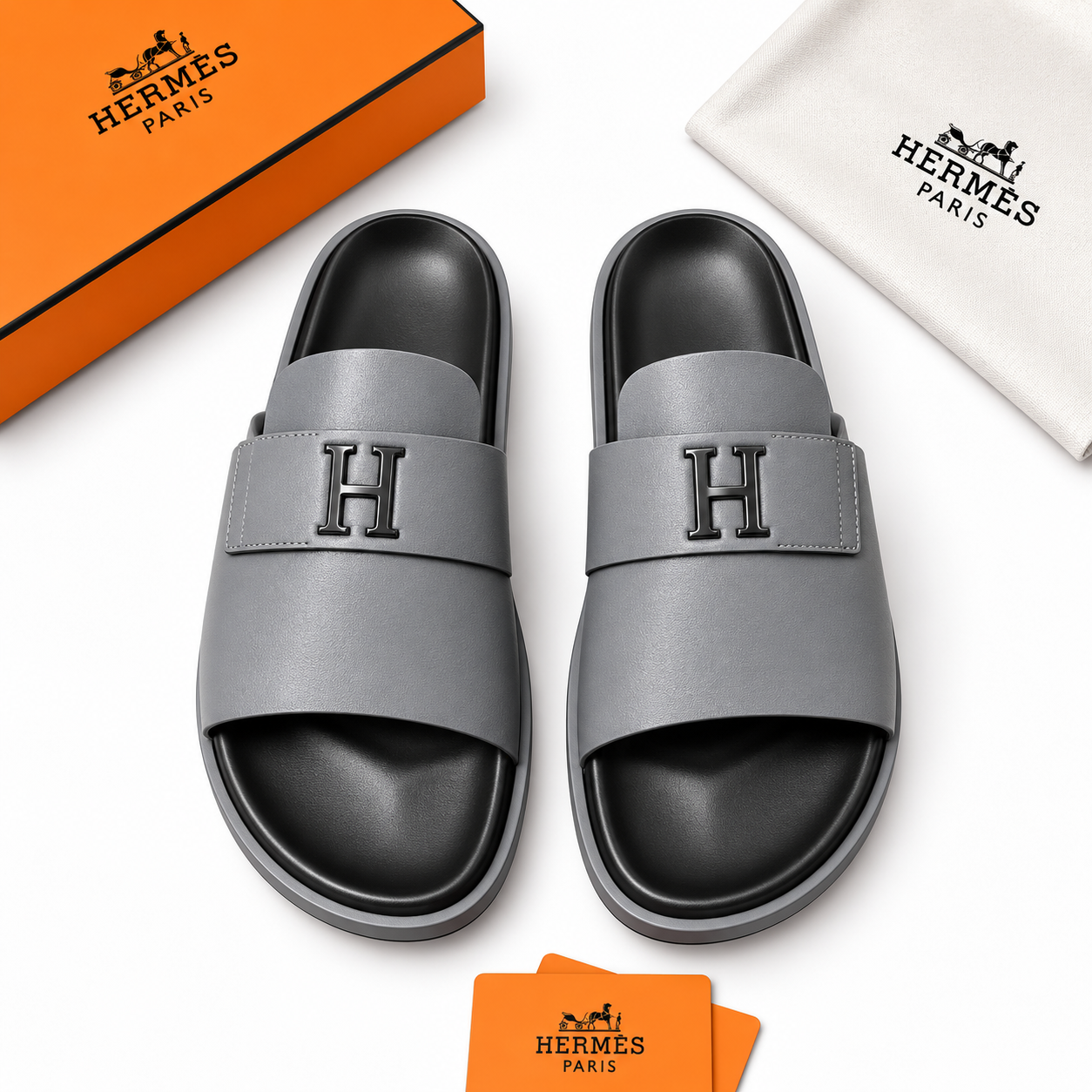 Sandales H-Slide (Gris)