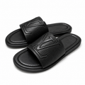 Claquette cuir noire