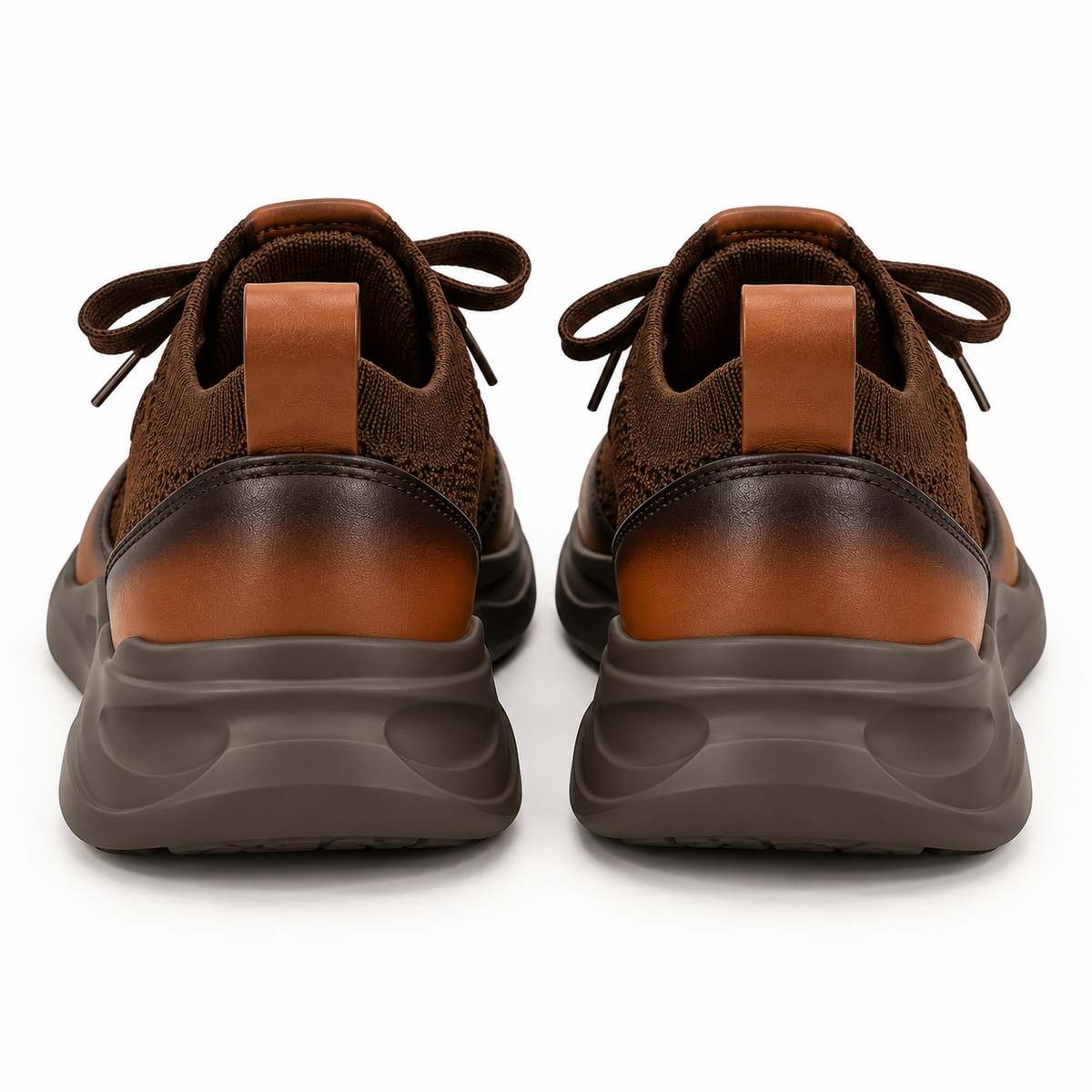 Sneaker hansberg en maille marron
