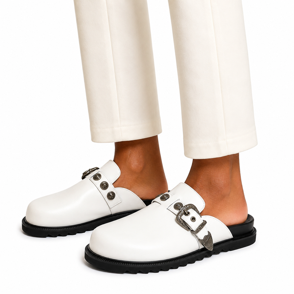 Babouche Toga F blanc