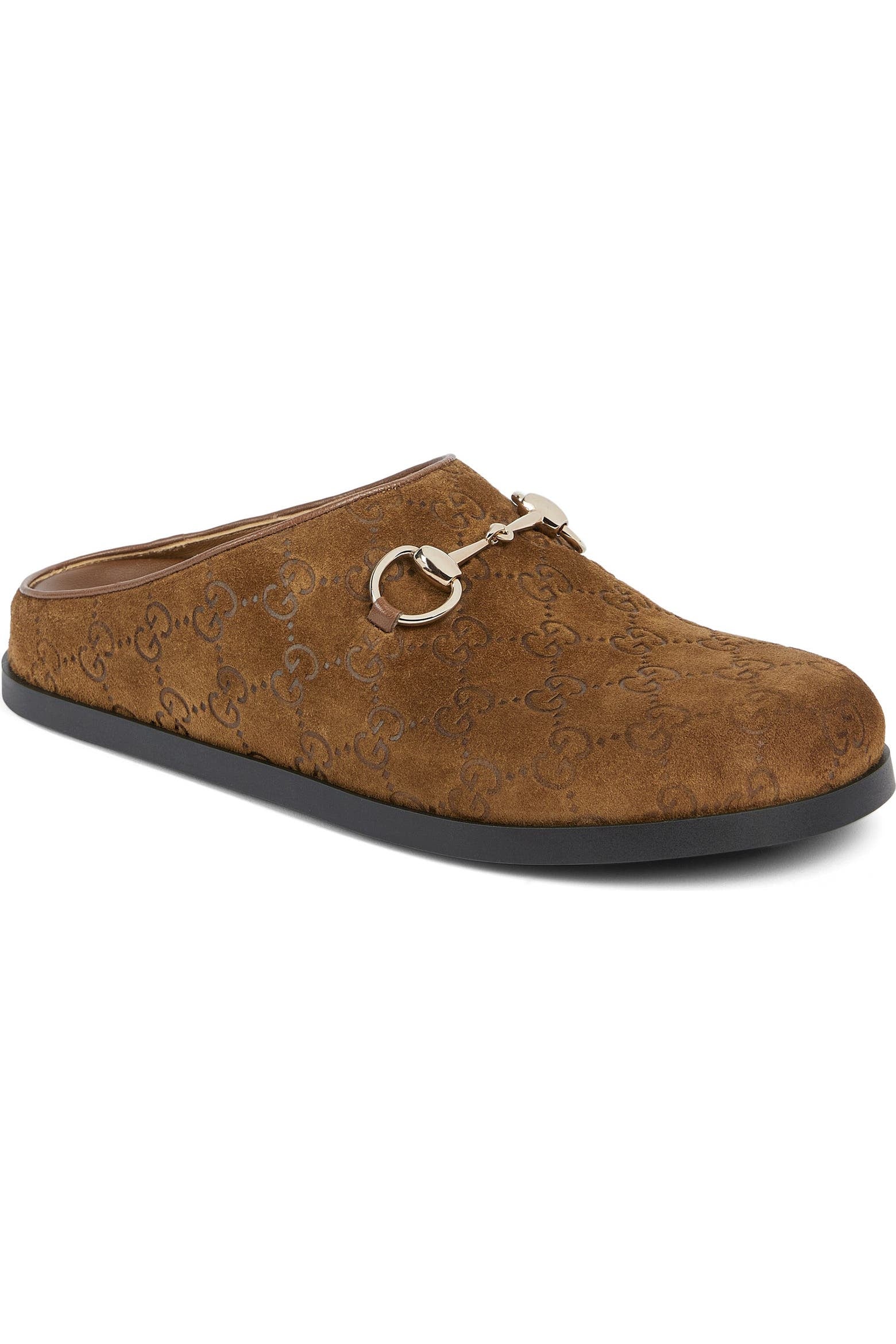 Babouche Gucci marron (daim)