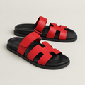 Sandales Hermes chype (Rouge/noir)