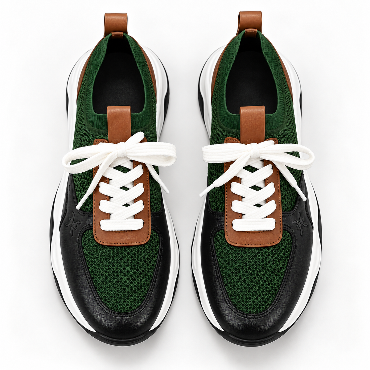Sneaker Hansberg en maille vert