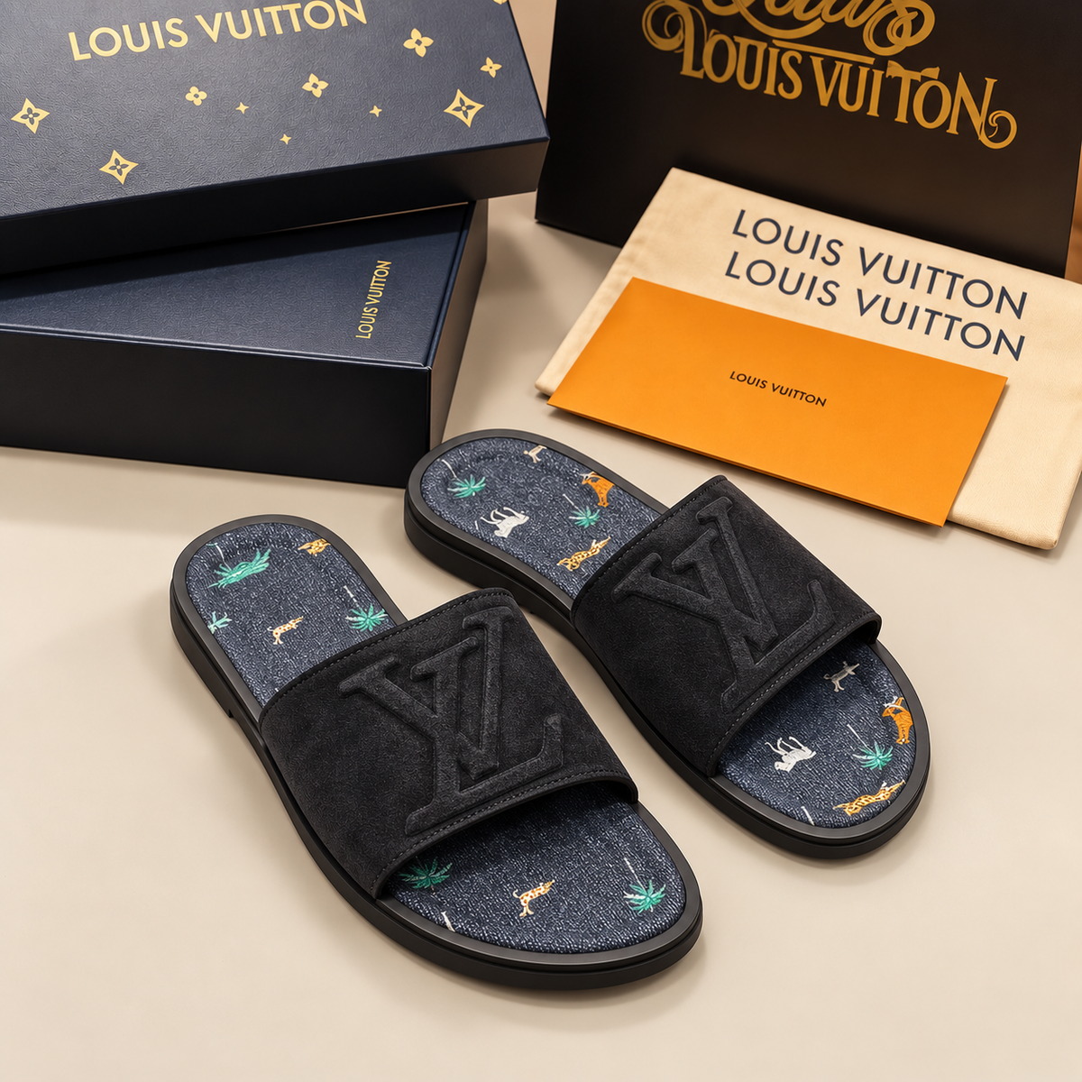 Sandale LV Monogramme – Noir