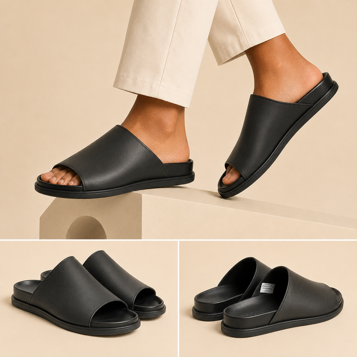 Claquette zara noir
