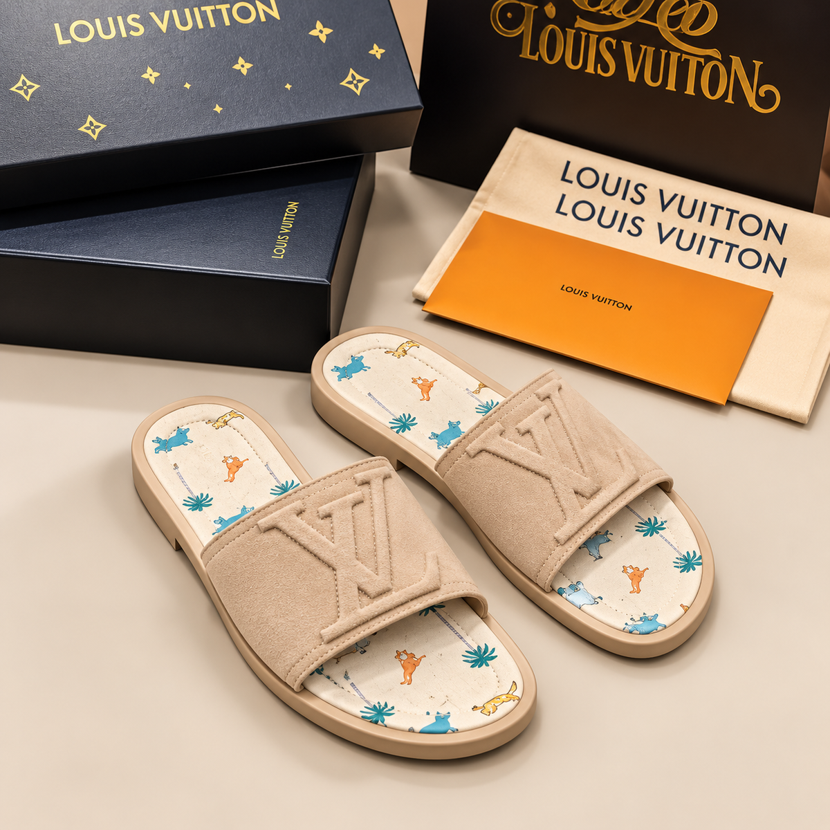 Sandale LV Monogramme – Beige