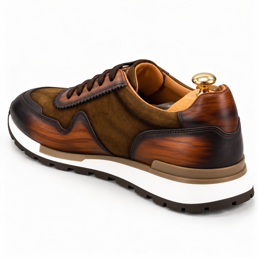 Sneaker prestige cuir marron