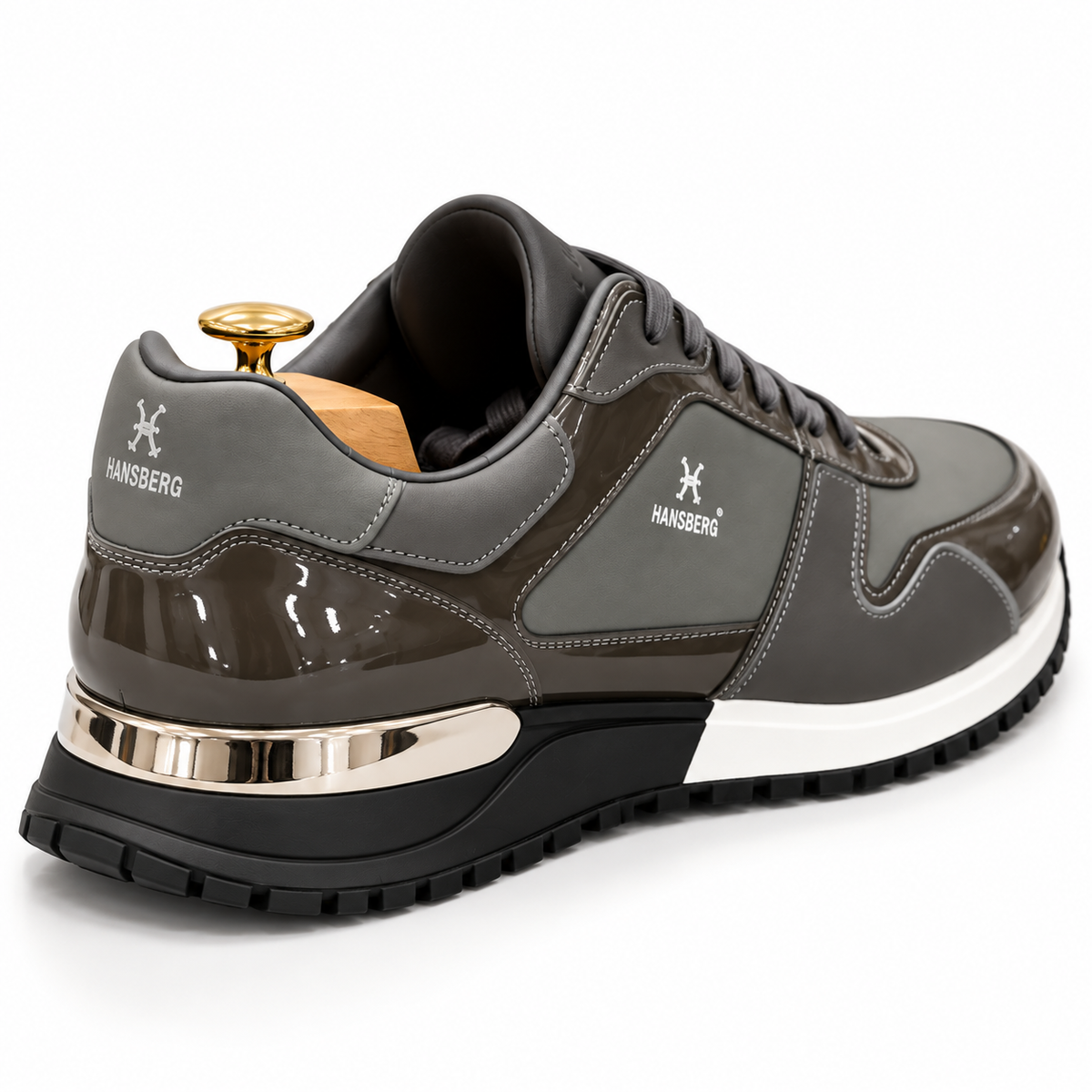 Sneaker Hansberg gris brillant