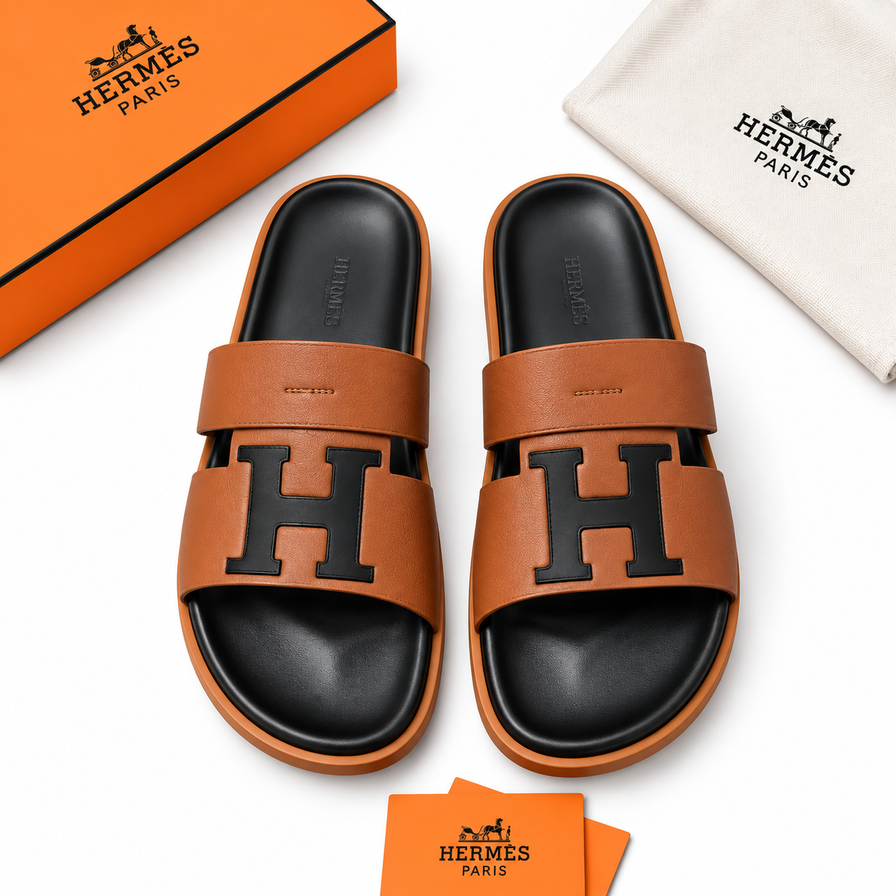 Sandales H-Slide (Marron)