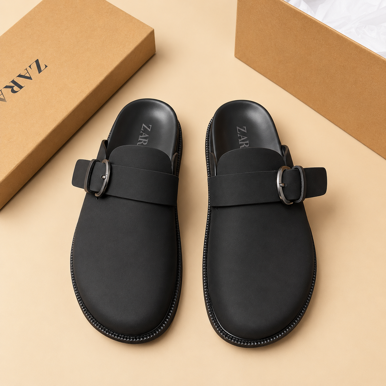 Babouche zara noir