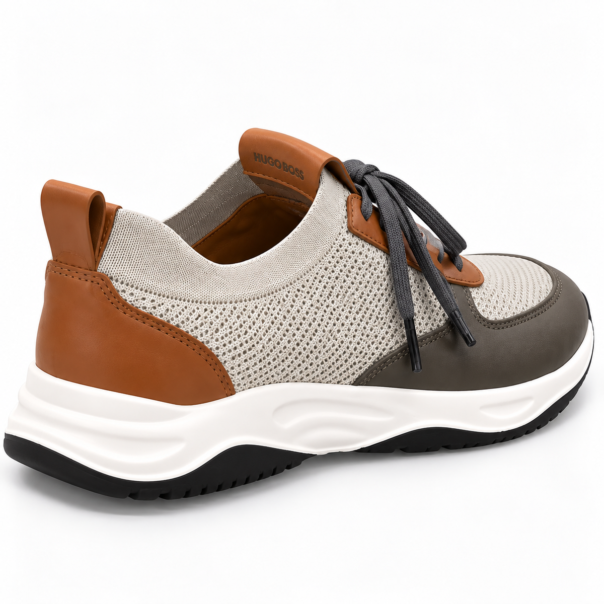 Sneaker Duo gris & camel