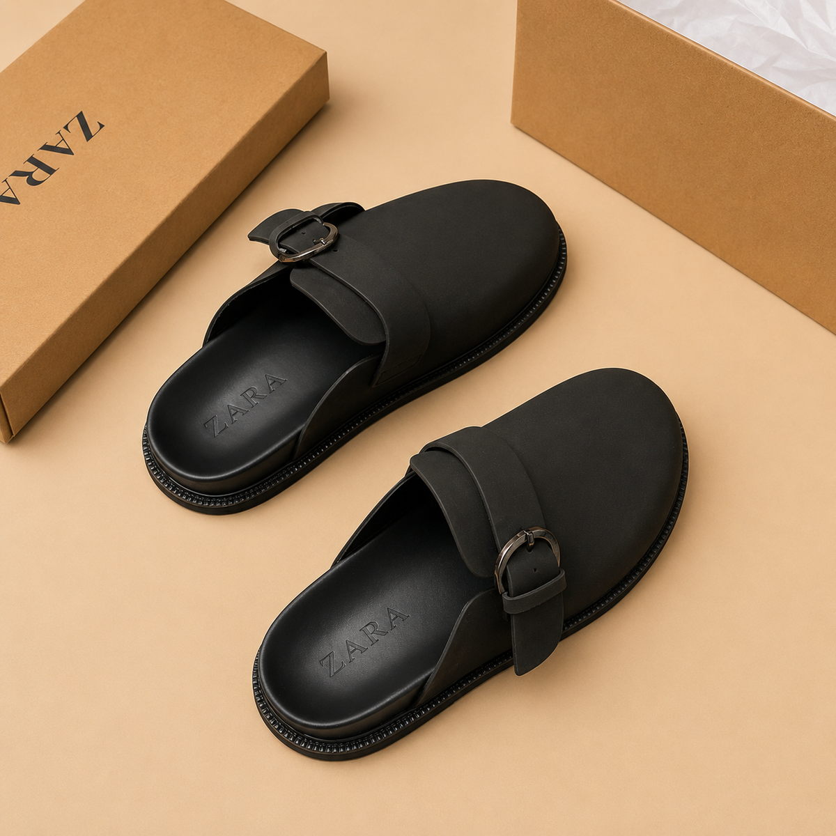 Babouche zara noir