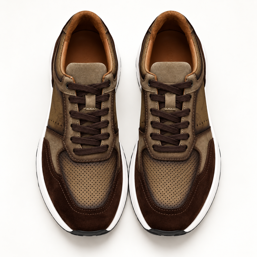 Sneaker Hansberg daim marron