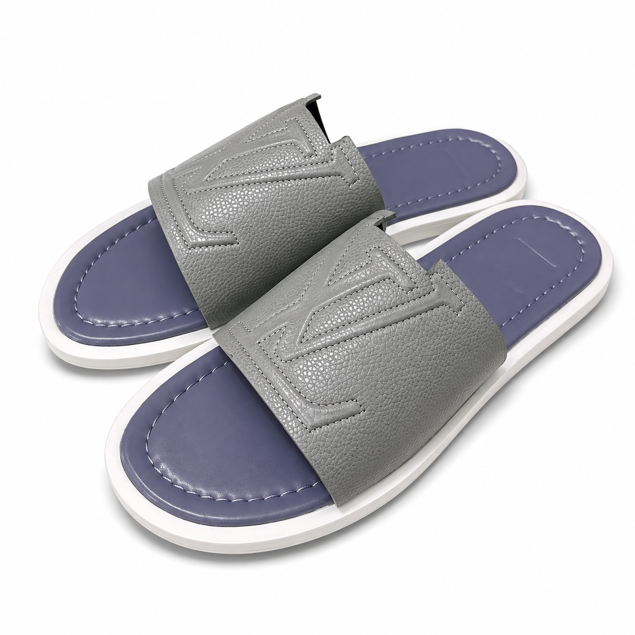 Claquette LV Gris/Bleu