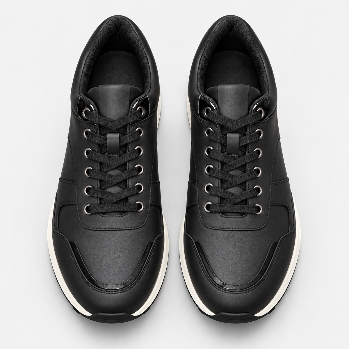 Sneaker zegna cuir noir