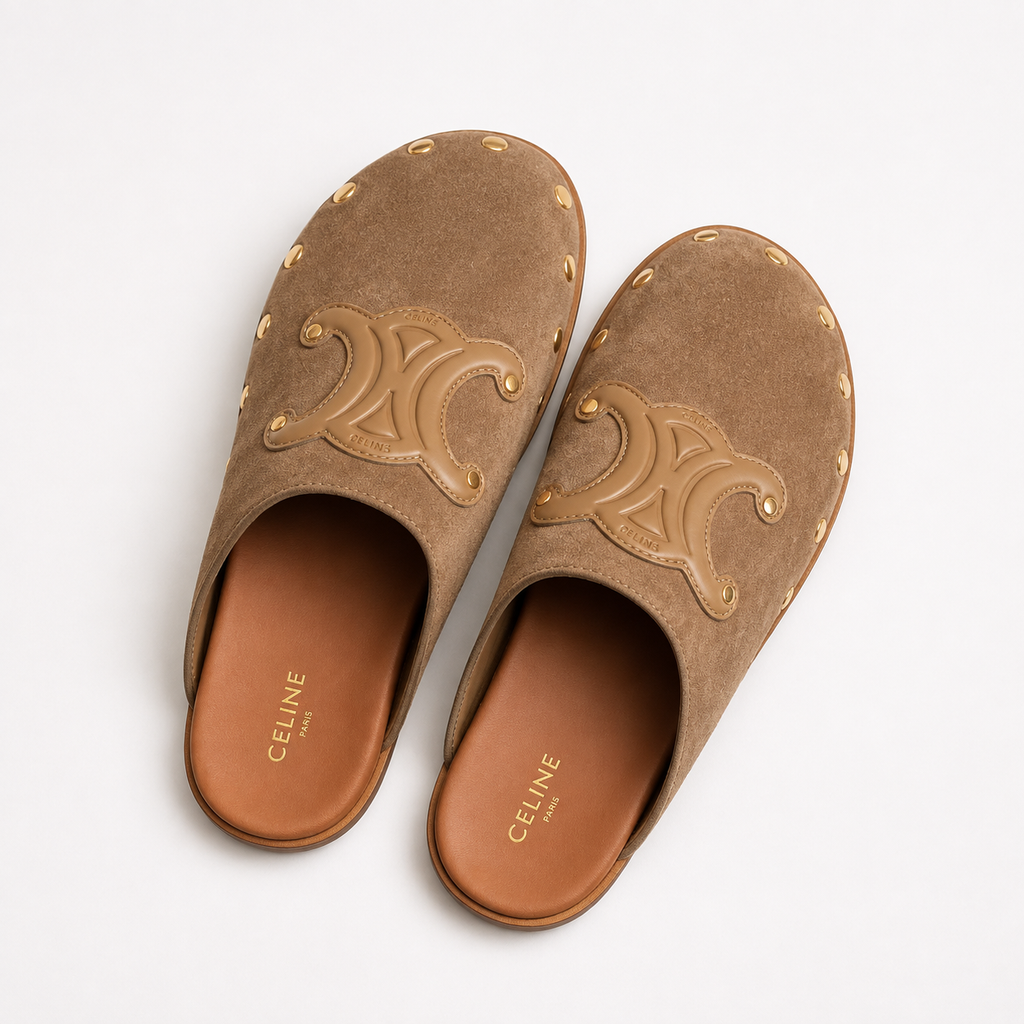 Babouche cuir chic