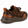Sneaker hansberg en maille marron