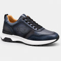 Sneaker Bleu daim semelle blanche