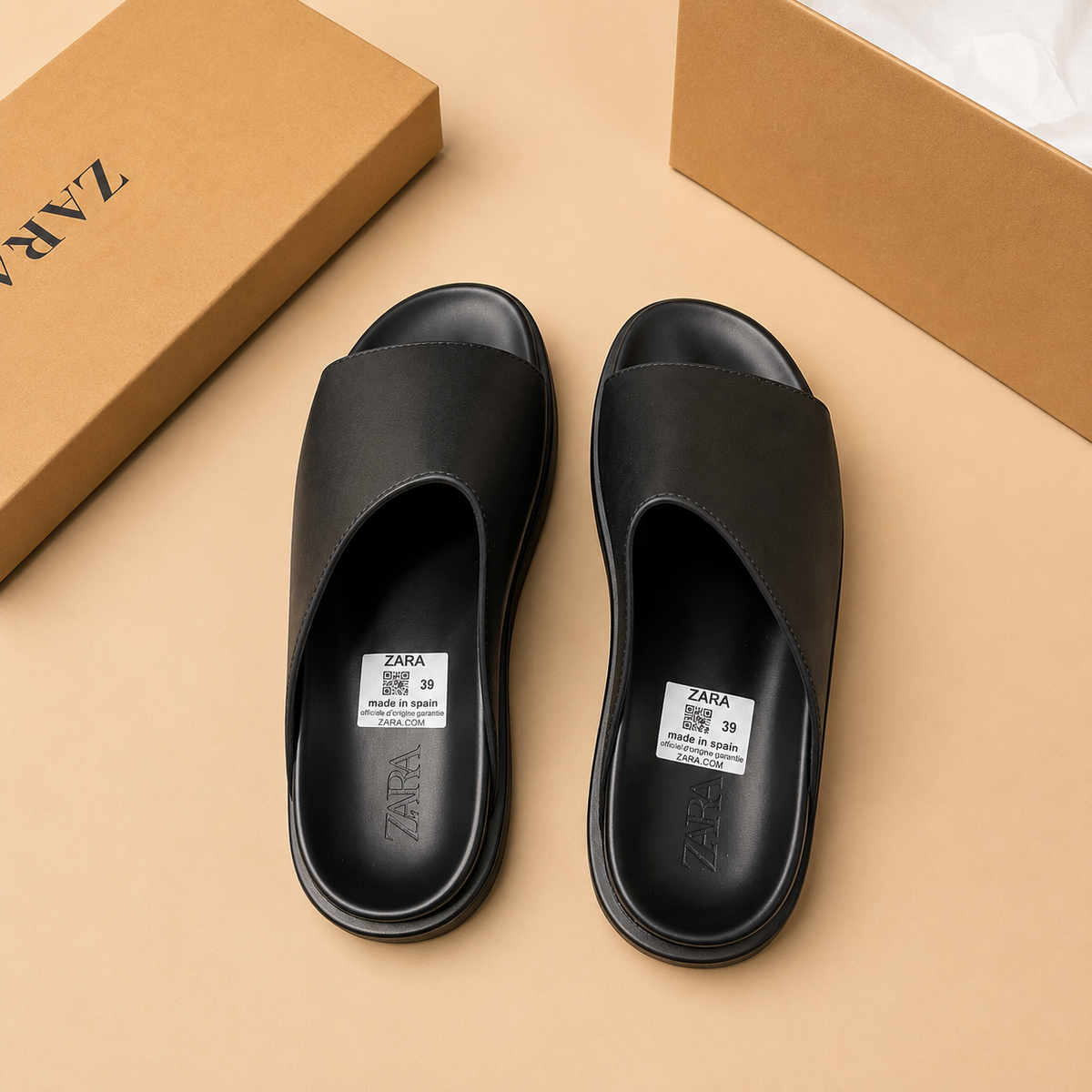 Claquette zara noir