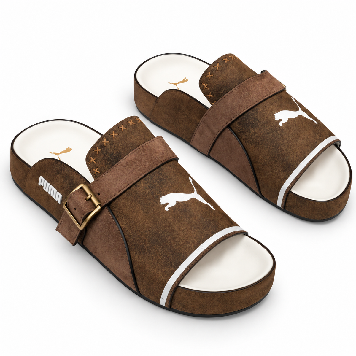 Puma Premium Buckle Marron