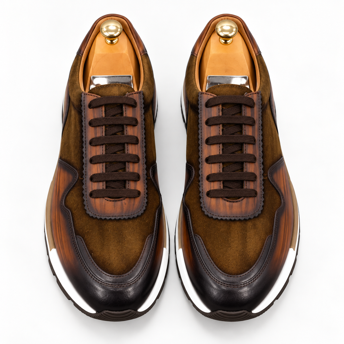 Sneaker prestige cuir marron